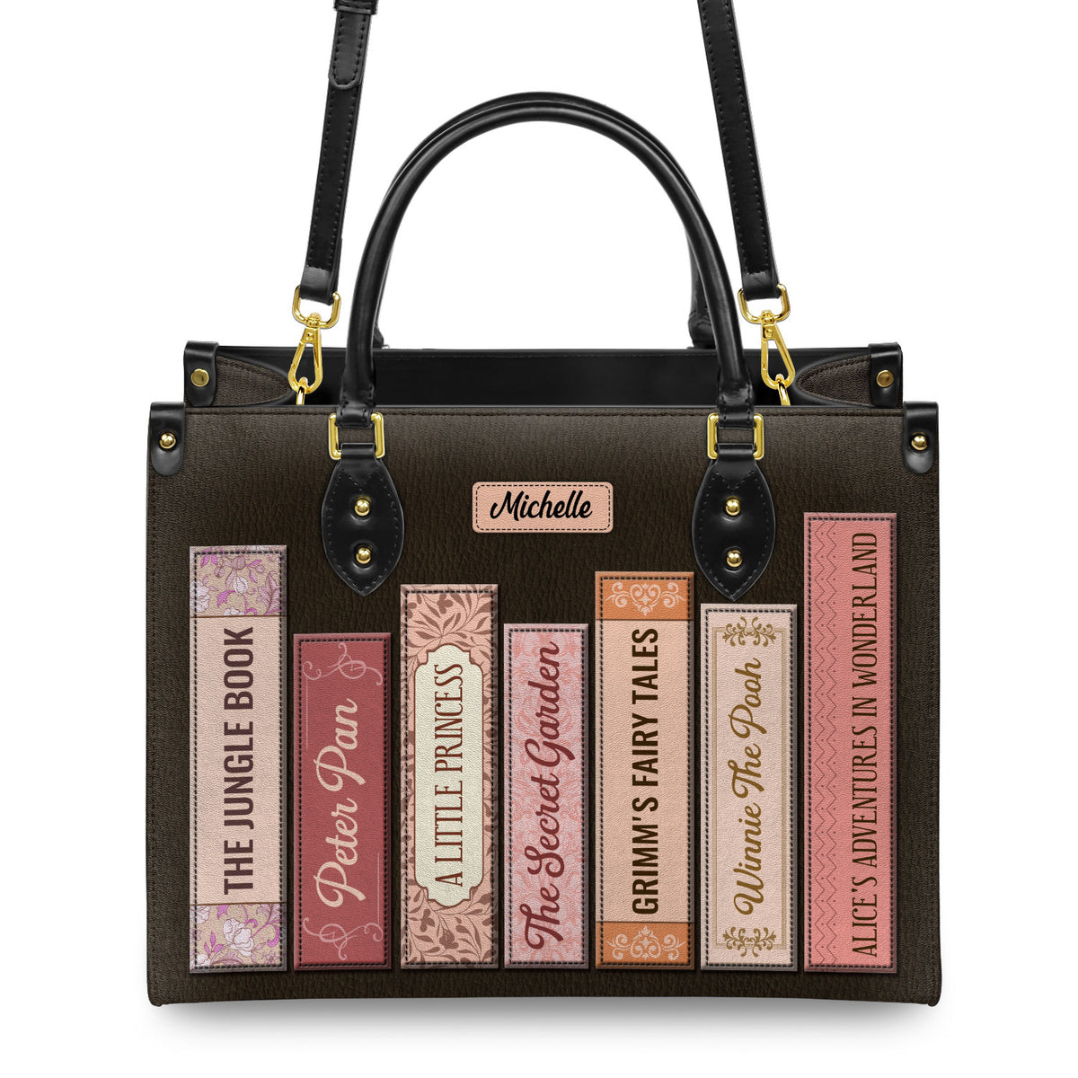 Custom Bookshelf HHRZ26106067WT Leather Bag