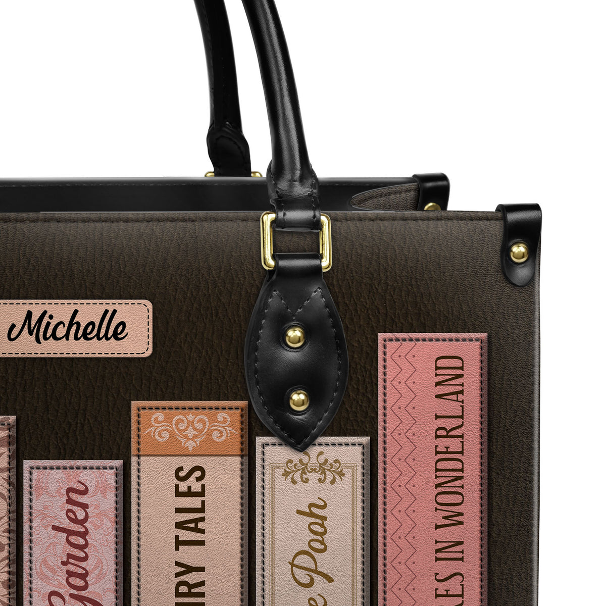 Custom Bookshelf HHRZ26106067WT Leather Bag