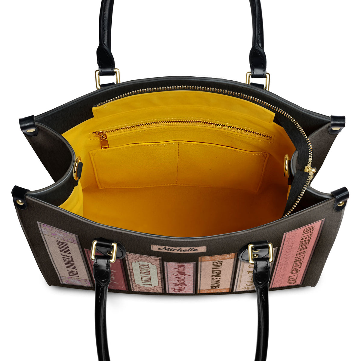 Custom Bookshelf HHRZ26106067WT Leather Bag