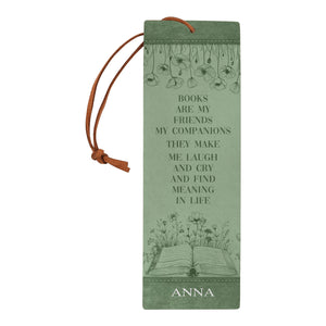 Custom Quote Minimalist HTRZ13082086EW Leather Bookmark