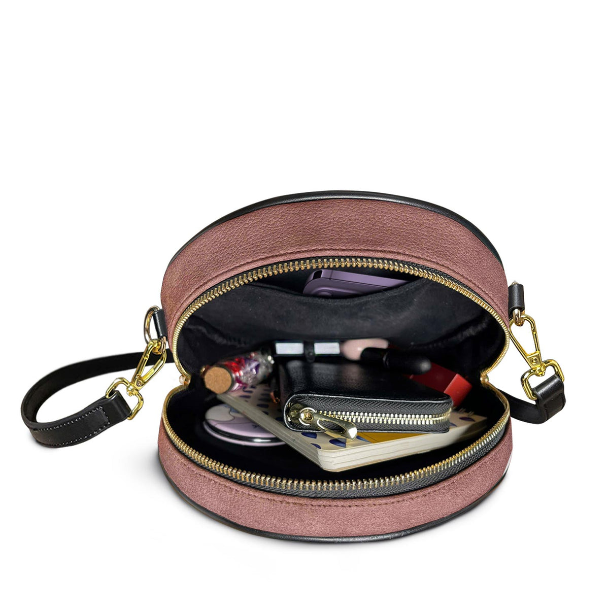 Custom Quote Minimalist HTRZ12087236XH Circle Crossbody Bag