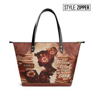 Custom Quote Vintage Woman TTRZ30106881UT Leather Tote Bag