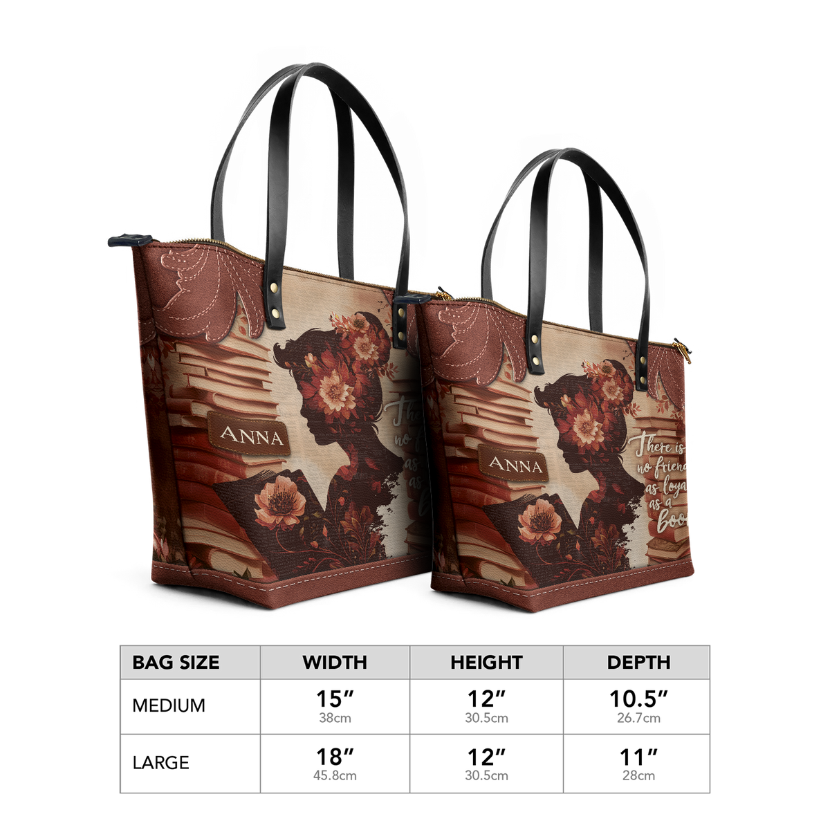 Custom Quote Vintage Woman TTRZ30106881UT Leather Tote Bag