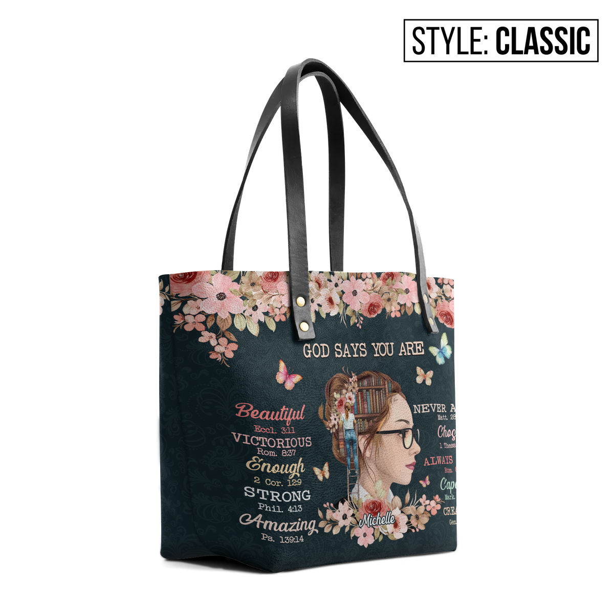 God Says HHRZ30107927WO Leather Tote Bag
