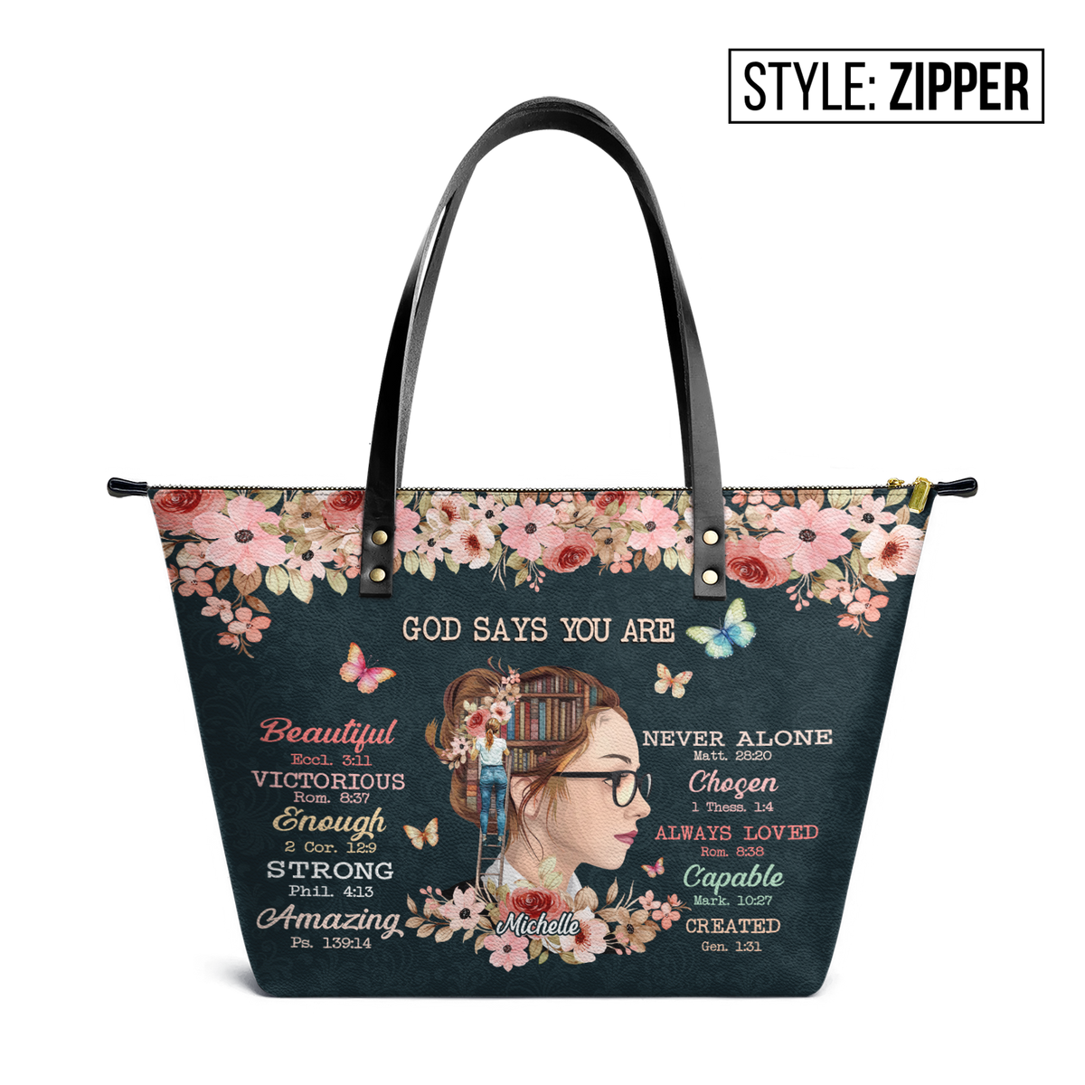 God Says HHRZ30107927WO Leather Tote Bag