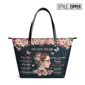 God Says HHRZ30107927WO Leather Tote Bag