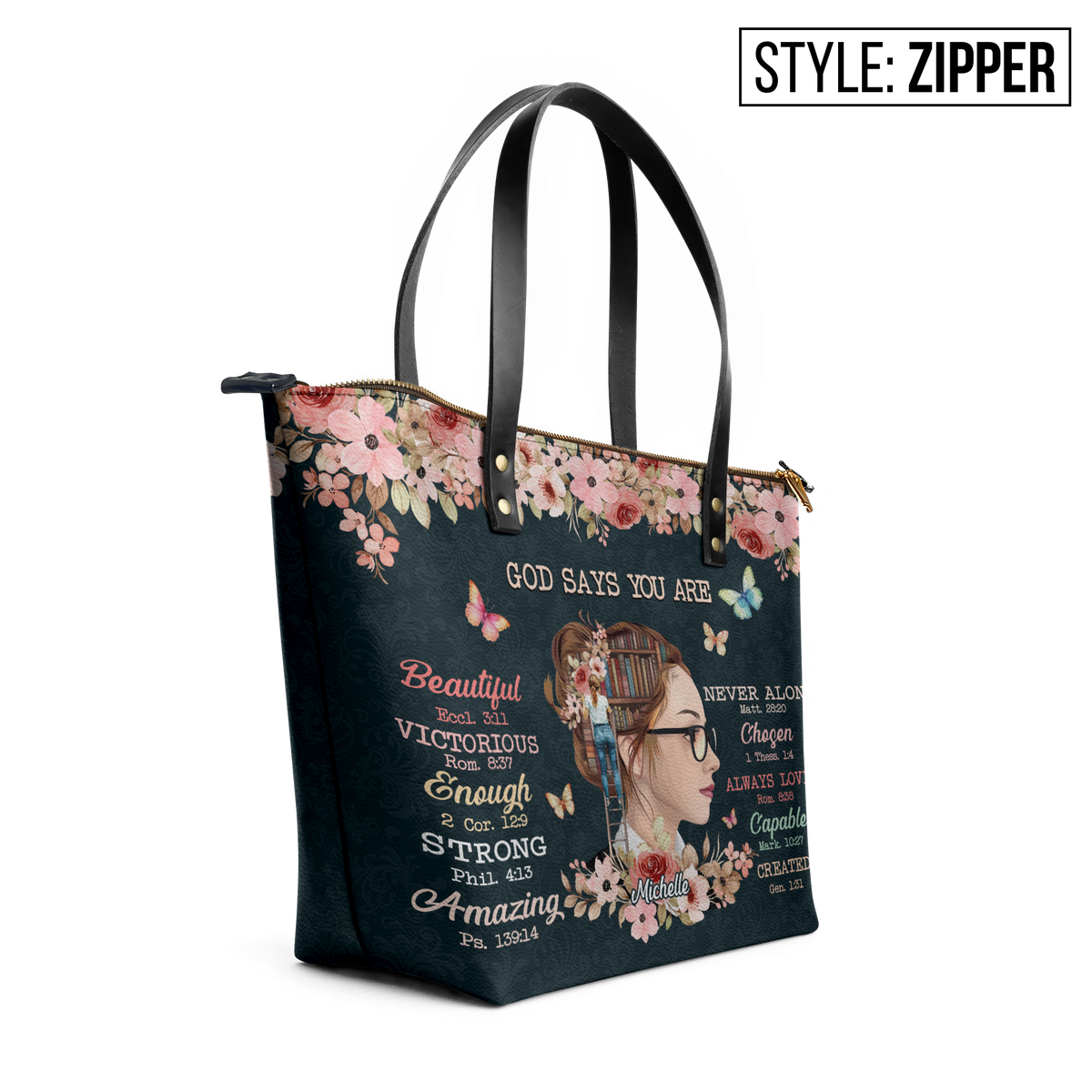 God Says HHRZ30107927WO Leather Tote Bag
