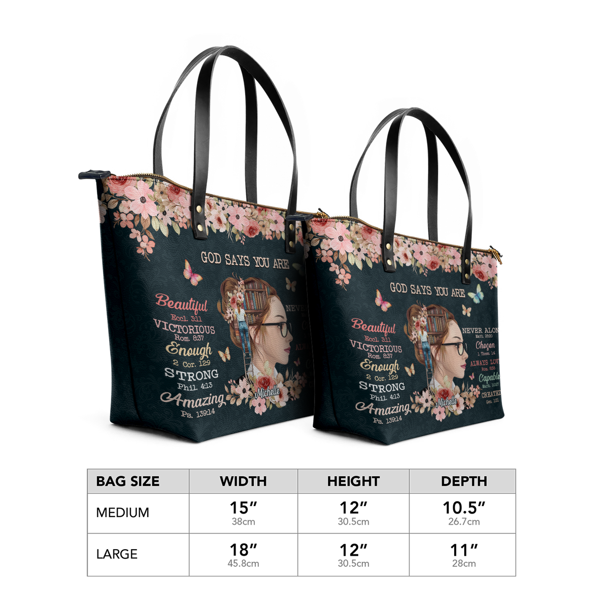 God Says HHRZ30107927WO Leather Tote Bag