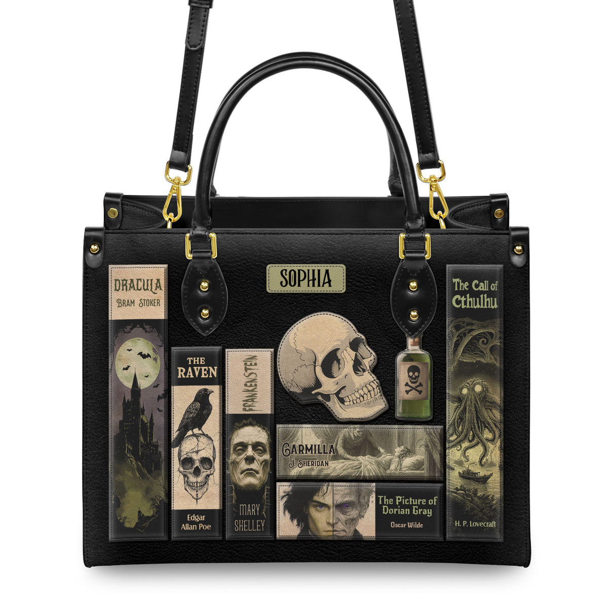 Horror Books HHRZ25109132CA Leather Bag
