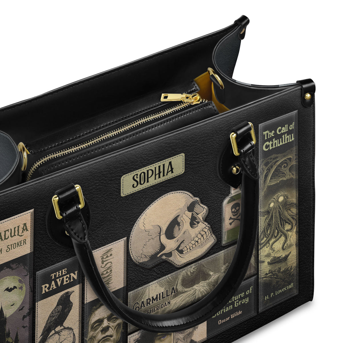 Horror Books HHRZ25109132CA Leather Bag