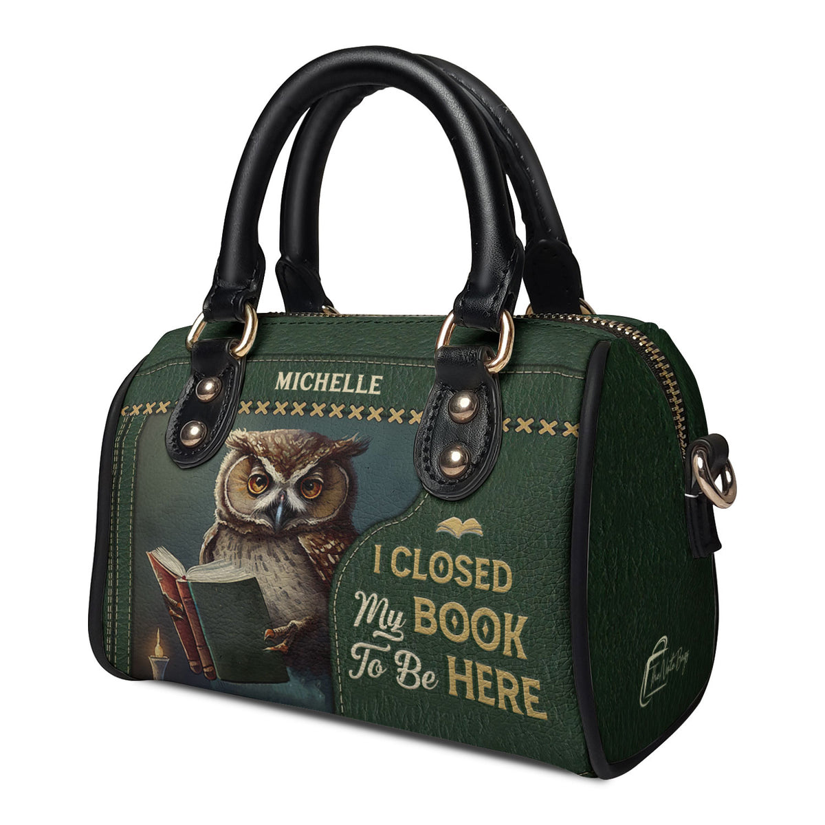 I Closed My Book To Be Here NNRZ21080267RQ Mini Satchel