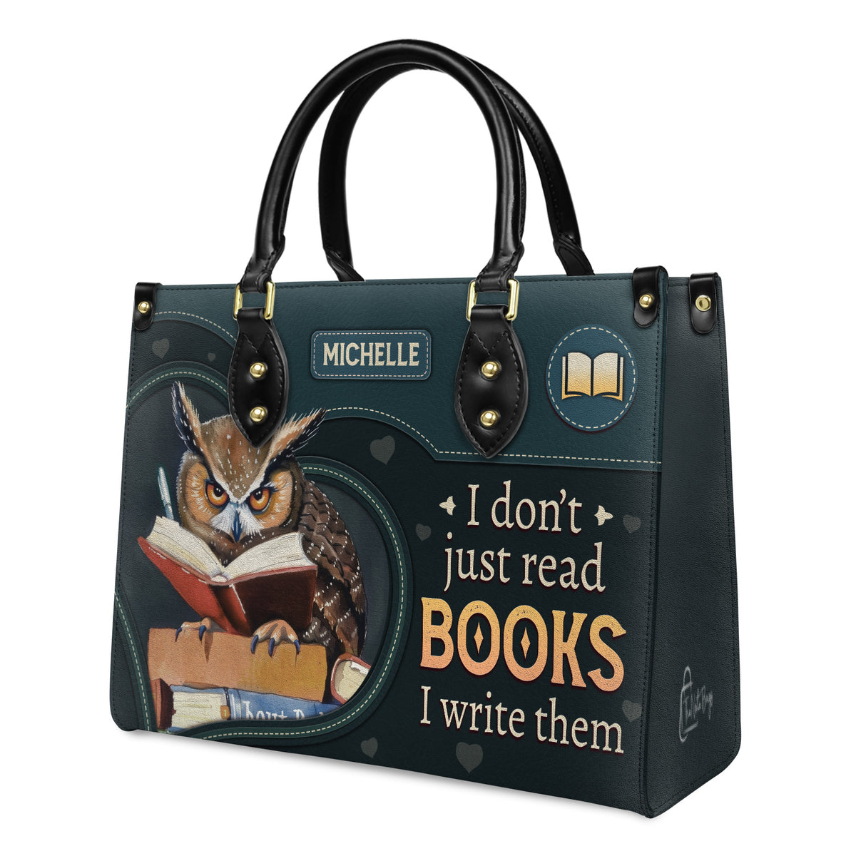 I Dont Just Read Books I Write Them HTRZ02040094DF Leather Bag