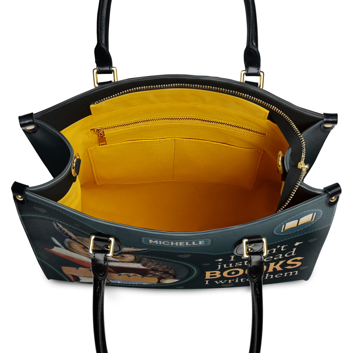 I Dont Just Read Books I Write Them HTRZ02040094DF Leather Bag