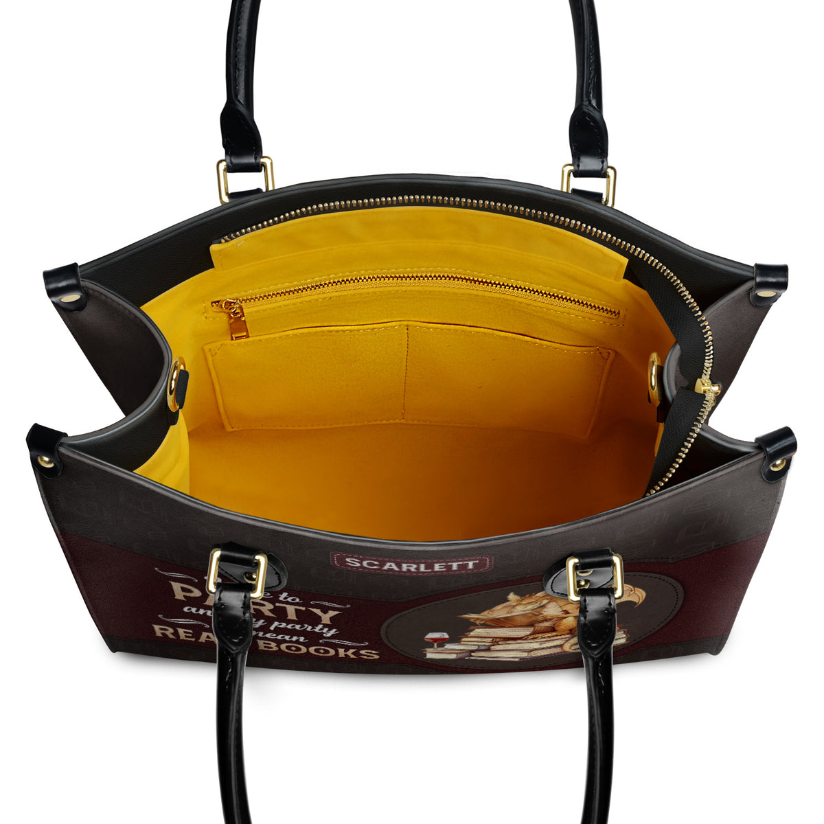 I Like To Party And By Party I Mean Read Books HTRZ02042282UT Leather Bag