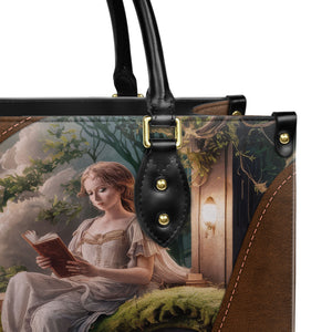 Custom Quote Literary Haven HTRZ29071015FM Leather Bag