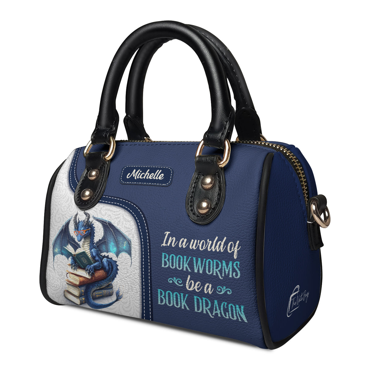In A World Of Bookworms Be A Book Dragon DNRZ22081190GU Mini Satchel