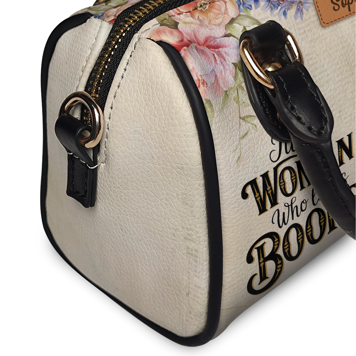 Custom Bookshelf: Just A Woman Who Loves Books HHRZ30103192DK Mini Satchel