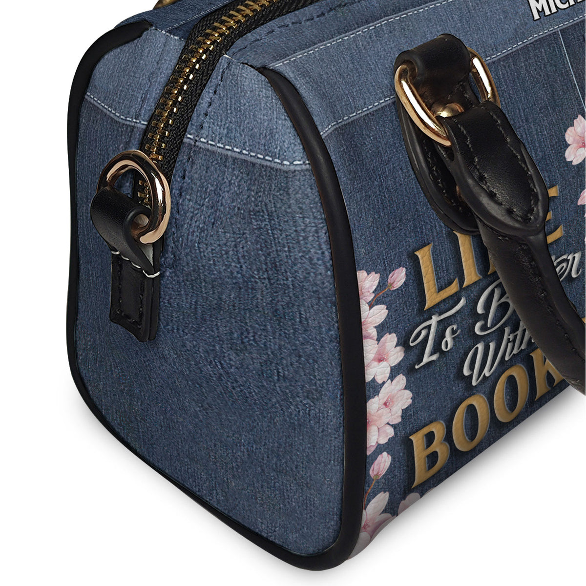 Life Is Better With Books TTRZ21085739GY Mini Satchel