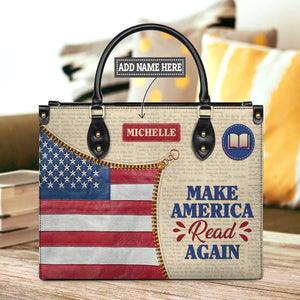 Make America Read Again HTRZ02042854PM Leather Bag