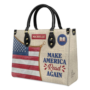 Make America Read Again HTRZ02042854PM Leather Bag