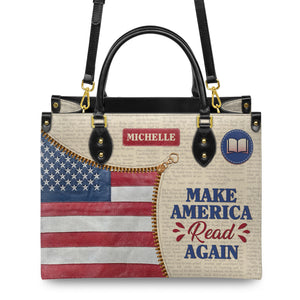 Make America Read Again HTRZ02042854PM Leather Bag