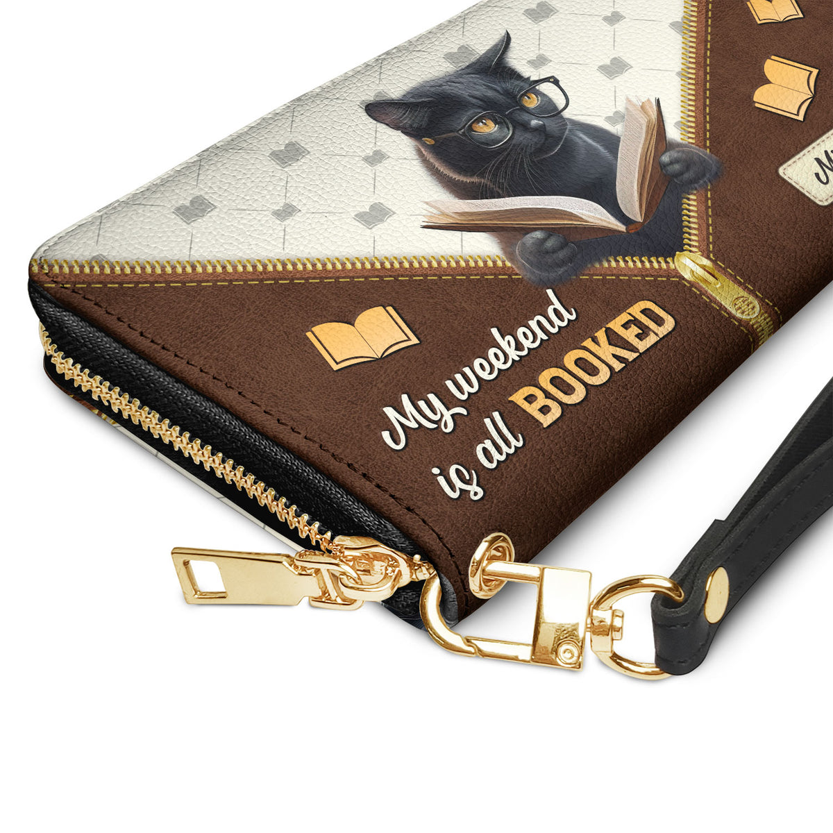 My Weekend Is All Booked NNRZ05085299BB Zip Around Leather Wallet