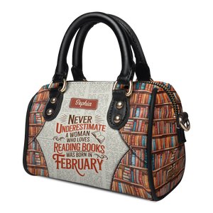 Never Underestimate A Woman Who Loves Reading Was Born In HHRZ30106809QR Mini Satchel