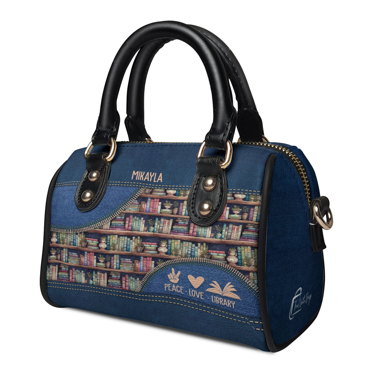 Peace Love Library TTRZ21088758NE Mini Satchel