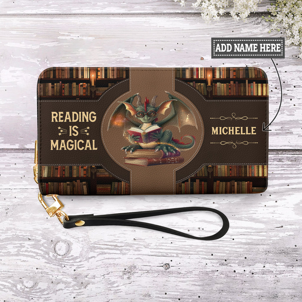 Reading Is Magical NNRZ06086241NJ Zip Around Leather Wallet - The  