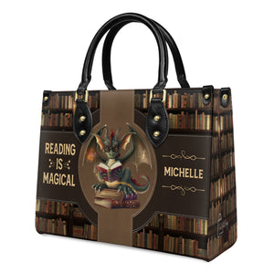 Reading Is Magical HTRZ02046467RY Leather Bag