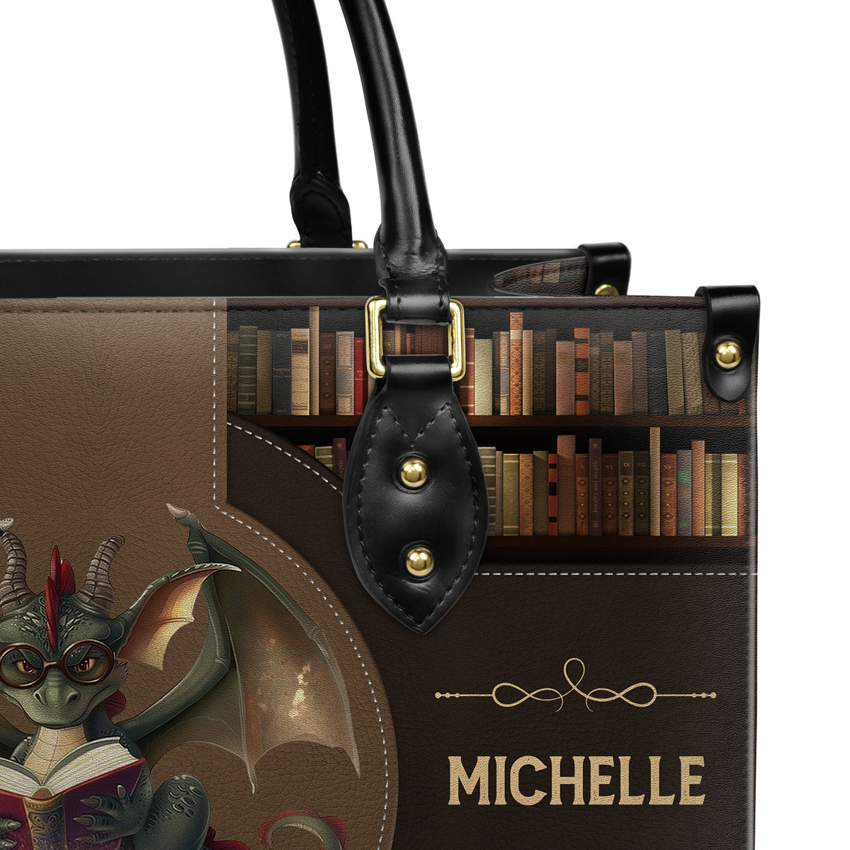 Reading Is Magical HTRZ02046467RY Leather Bag
