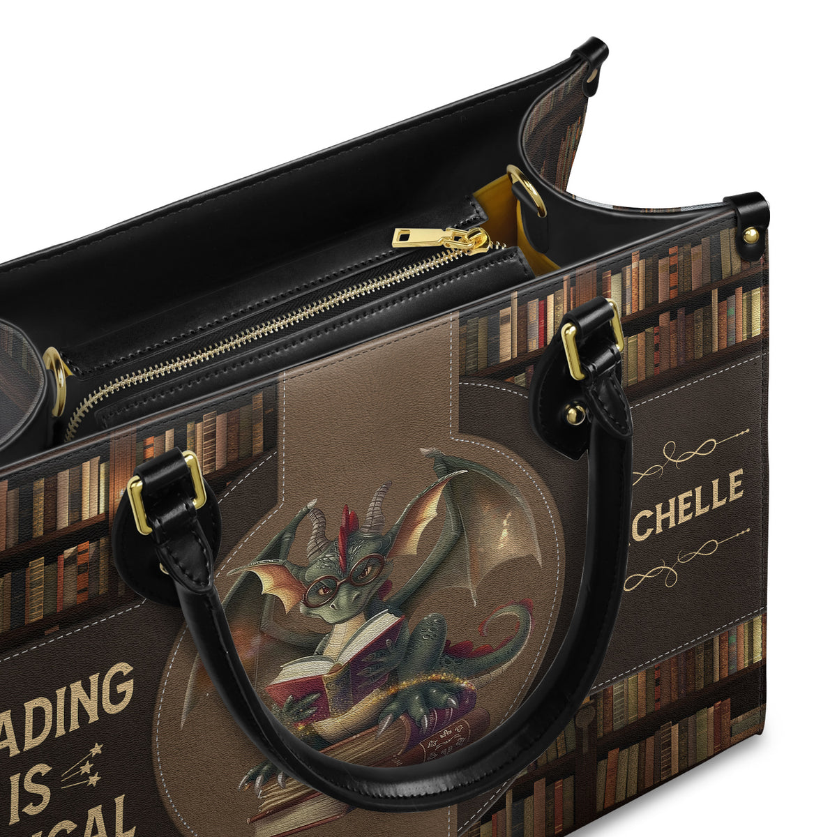 Reading Is Magical HTRZ02046467RY Leather Bag