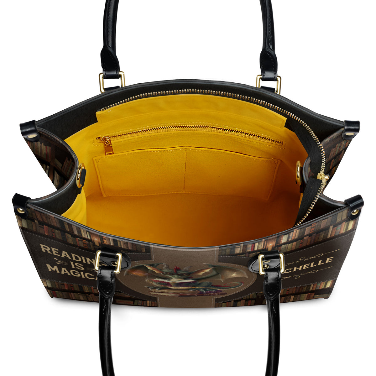 Reading Is Magical HTRZ02046467RY Leather Bag