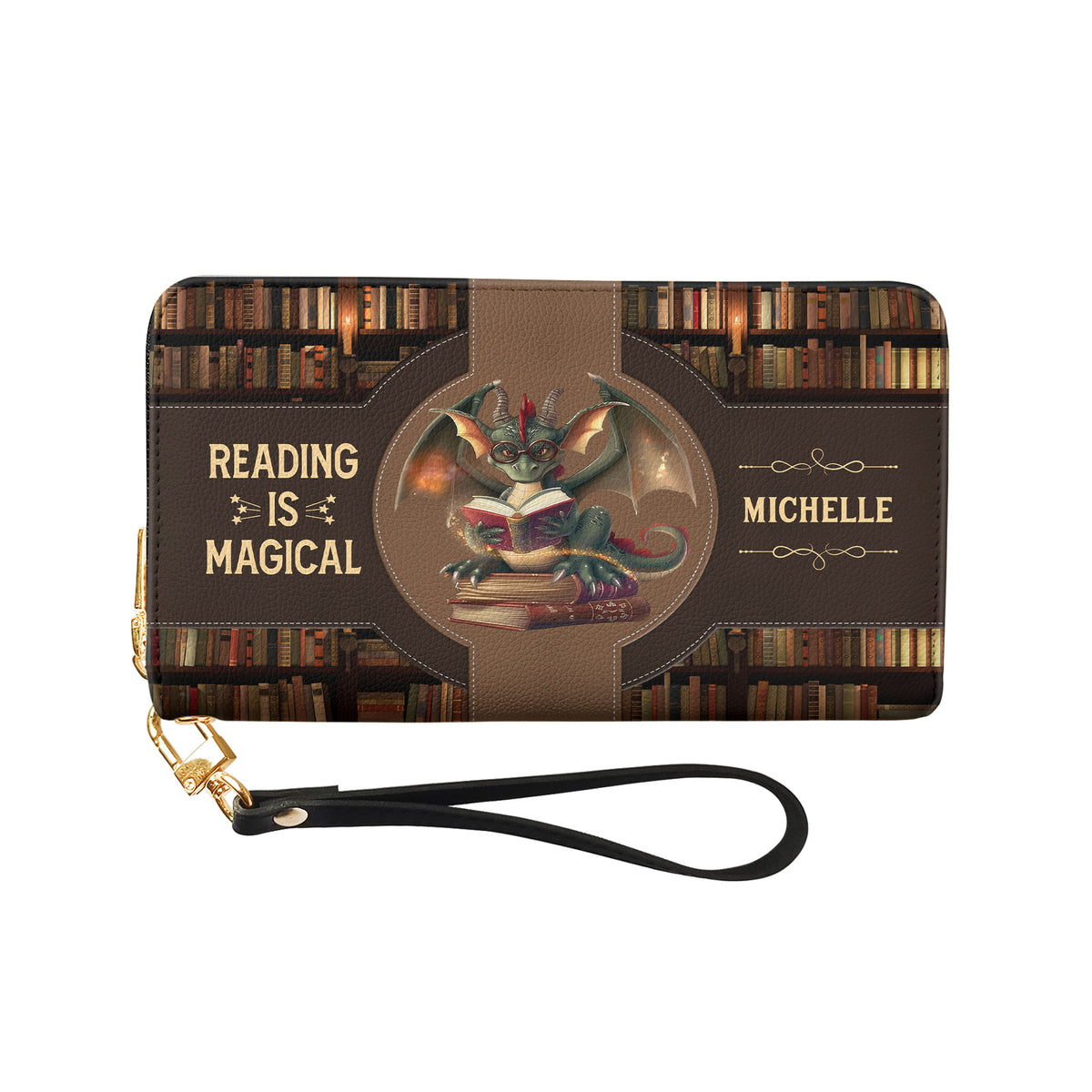 Reading Is Magical NNRZ06086241NJ Zip Around Leather Wallet