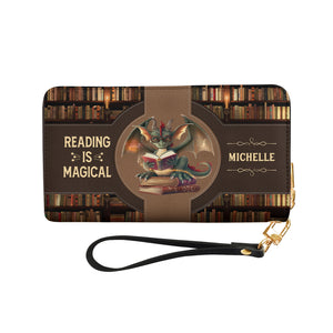 Reading Is Magical NNRZ06086241NJ Zip Around Leather Wallet