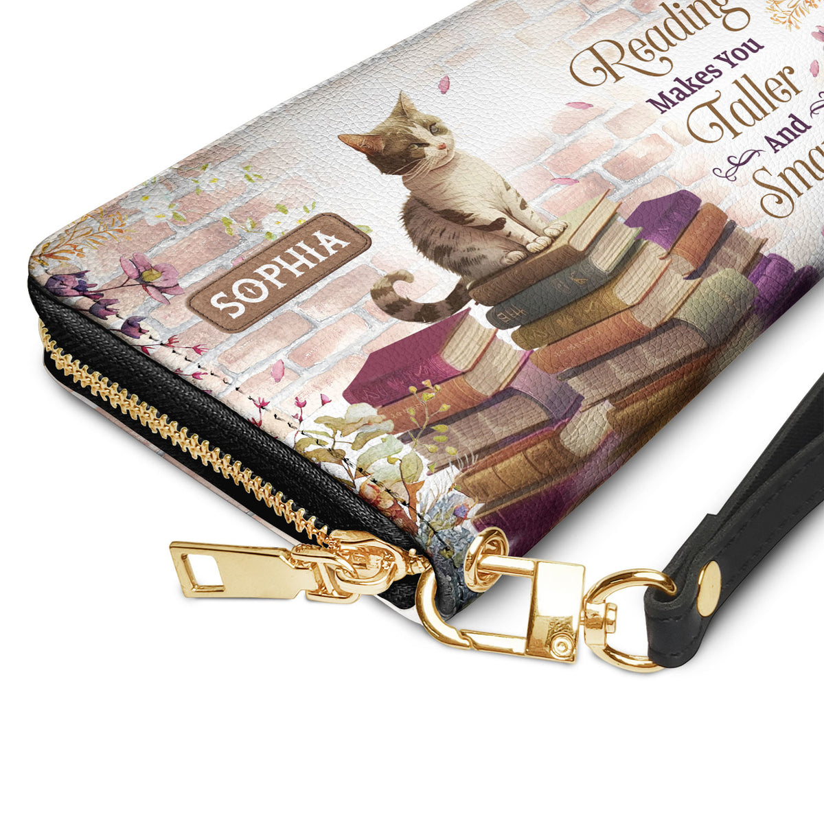 Reading Makes You Taller And Smarter NNRZ05083325XI Zip Around Leather Wallet