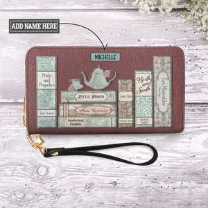 Romance Books HHRZ29108384PC Zip Around Leather Wallet