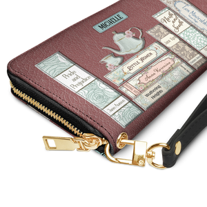 Romance Books HHRZ29108384PC Zip Around Leather Wallet