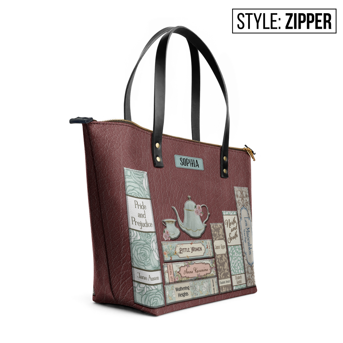 Romance Books TTRZ28105120MK Leather Tote Bag
