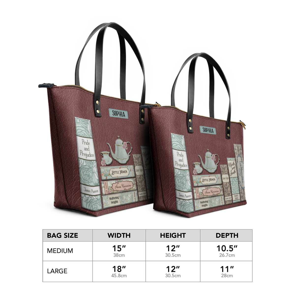 Romance Books TTRZ28105120MK Leather Tote Bag
