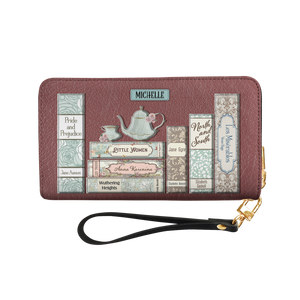 Romance Books HHRZ29108384PC Zip Around Leather Wallet