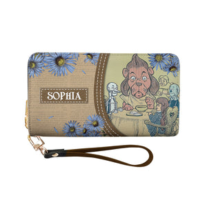 Some People Without Brains Do An Awful Lot Of Talking The Wonderful Wizard Of Oz HHRZ02047990PW Zip Around Leather Wallet