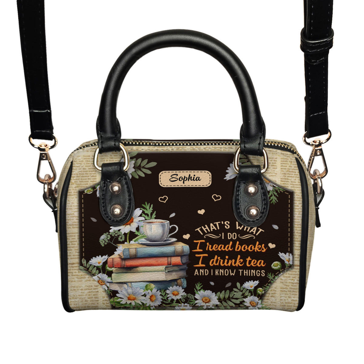 That's What I Do I Read Books I Drink Tea And I Know Things TTRZ21085648JD Mini Satchel