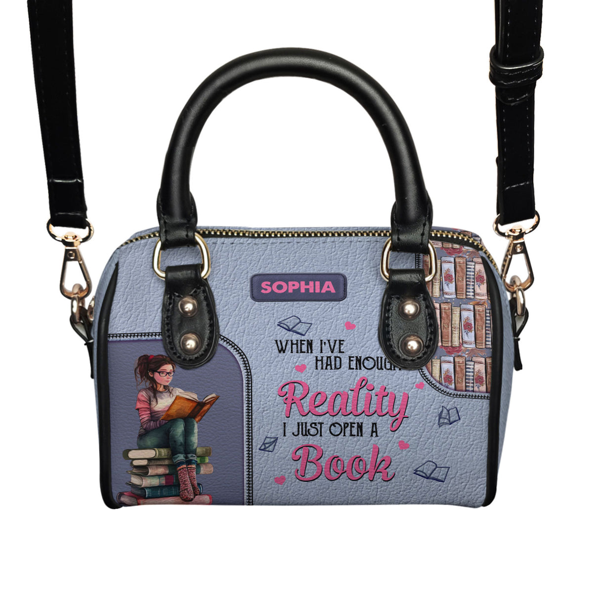 When I Have Had Enough Reality I Just Open A Book NNRZ21086912VP Mini Satchel