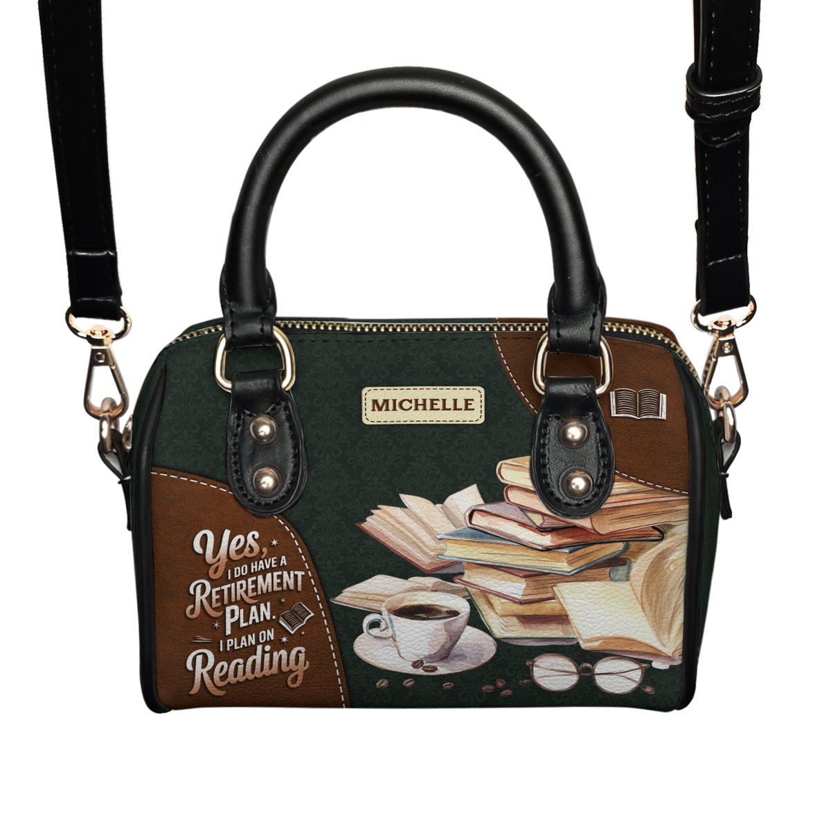 Yes I Do Have A Retirement Plan I Plan On Reading HHRZ28106005IC Mini Satchel