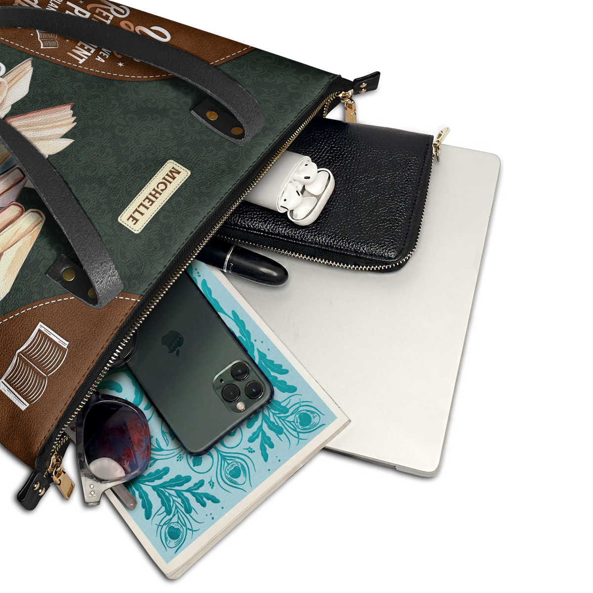 Yes I Do Have A Retirement Plan I Plan On Reading TTRZ28104224VE Leather Tote Bag