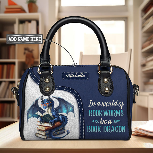 In A World Of Bookworms Be A Book Dragon DNRZ22081190GU Mini Satchel