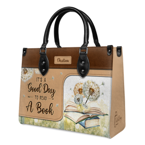 Black Interior -  It Is A Good Day To Read A Book HHRZ03089862RE Leather Bag
