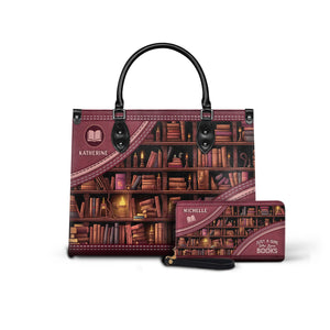 Black Interior -  Just A Girl Who Loves Books HHAY1702003A Leather Bag