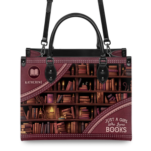 Black Interior -  Just A Girl Who Loves Books HHAY1702003A Leather Bag